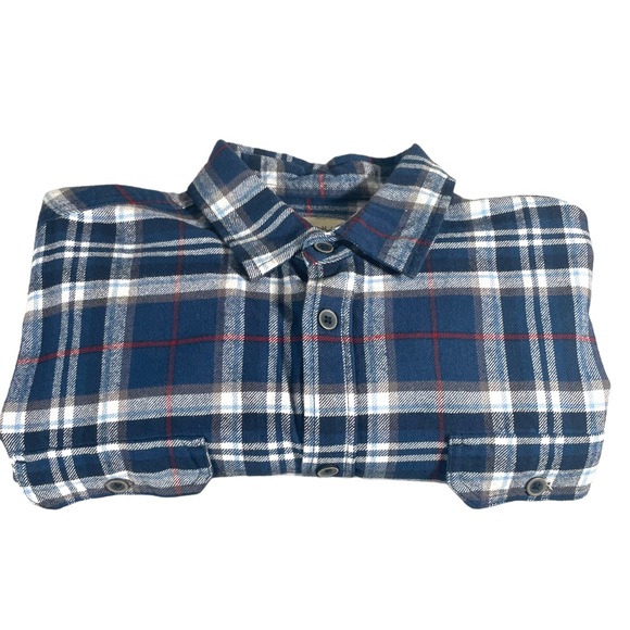 Jachs 100% Cotton Heavy Duty Blue & White Flannel Shirt/Jacket in Size XL Tall - Picture 1 of 11
